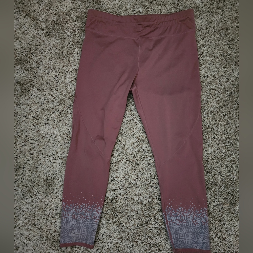 Fabletics Mauve and Gray Leggings
